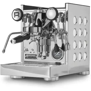 Rocket Espresso Appartamento Espresso Machine - Compact Prosumer-Grade E61 Group Head with Heat-Exchanger Boiler for Home Use, Hand-Built in Italy, Stainless Steel Design