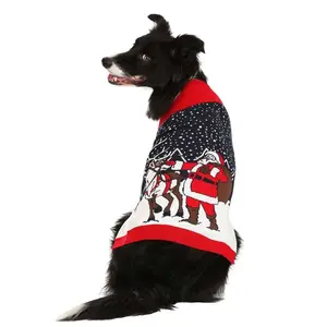 Santa and Reindeer Pet Sweater