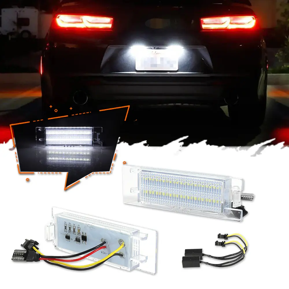 2pcs Car License Number Plate Light For Jeep Renegade For Fiat 500X SUV For Chevrolet Camaro Malibu Volt Cruze For Alfa Romeo 147 156 159 166 Brera Giulietta Type 940 MiTo Romeo GT Spider 939 Bj,Replace OEM : # GM20944894 GM20944894 68247166AA 68285106AA