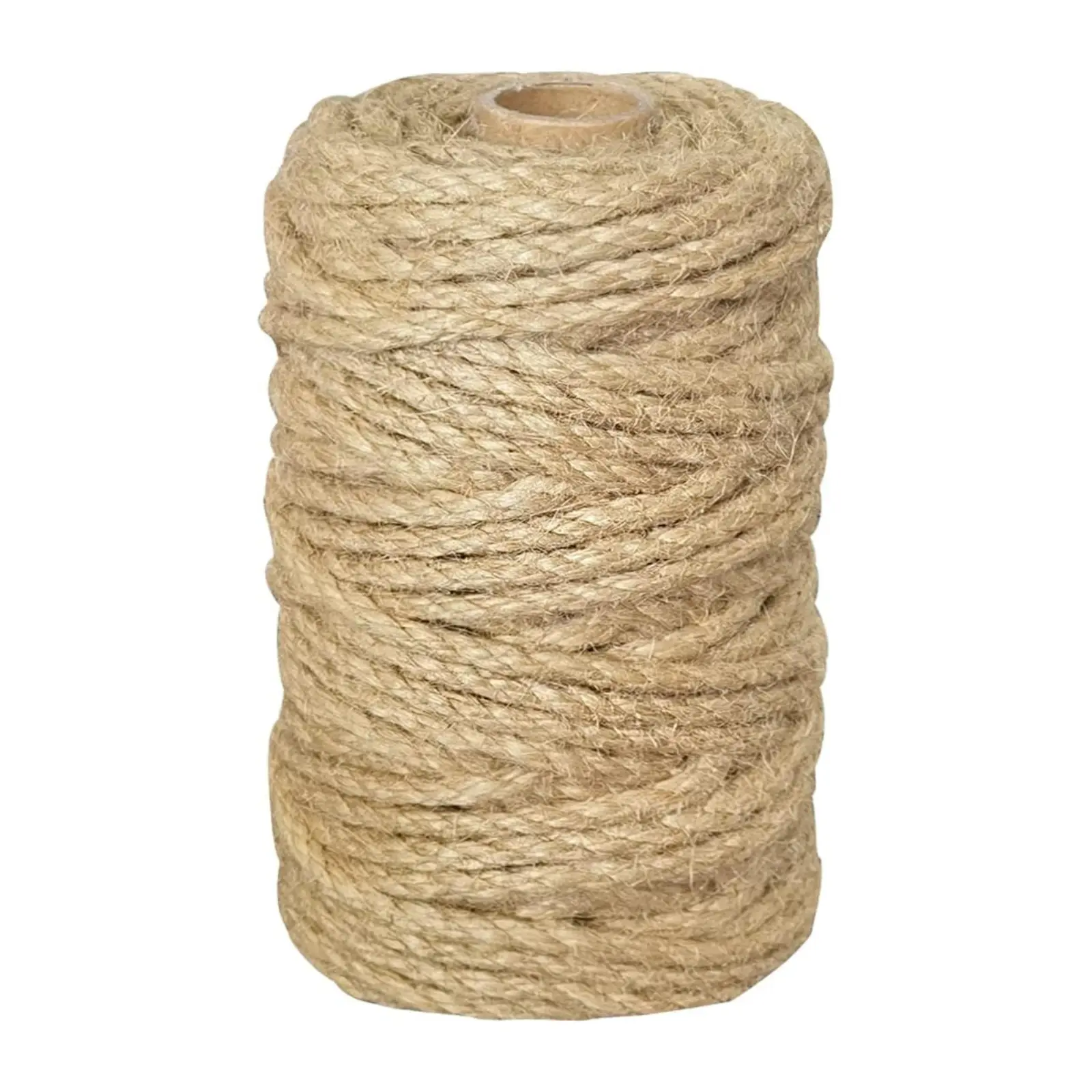 105 ft x 5mm Jute Rope, Twisted Jute Twine for Cat Scratching Posts, Crafts, Gardening, Home Decor, Packing & Bundling