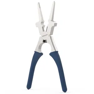 YESWELDER Professional 8" MIG Welding Pliers | Anti-Rust Carbon Steel Long Nose MIG Wire Cutting Pliers with Anti-Slip Handle