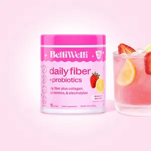 BelliWelli Daily Fiber + Probiotics - Strawberry Lemonade - 30 day