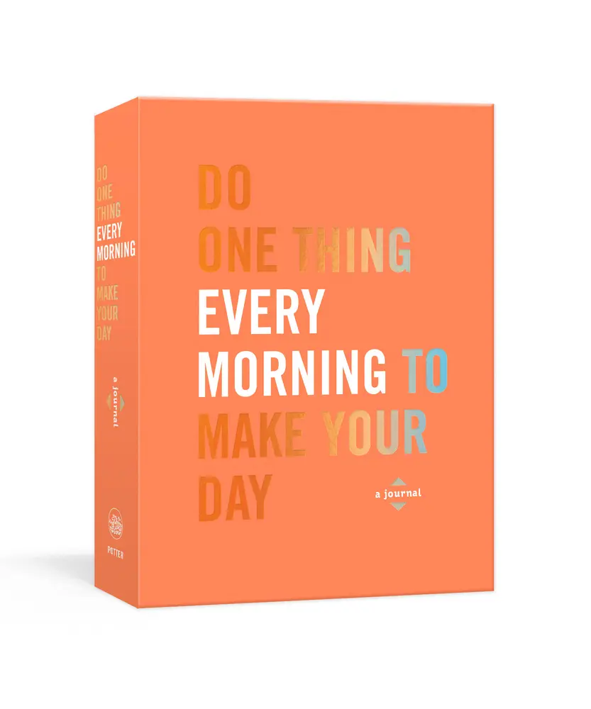USED Book - Do One Thing Every Morning to Make Your Day: A Journal by Rogge, Robie (Paperback) - english