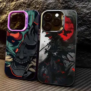 Ghost Face Samurai Case for iPhone 17 16 15 14 13 12 11 Pro Max Plus 17 Air 16E X XR XS Max Hard Shockproof Bumper Back Cover