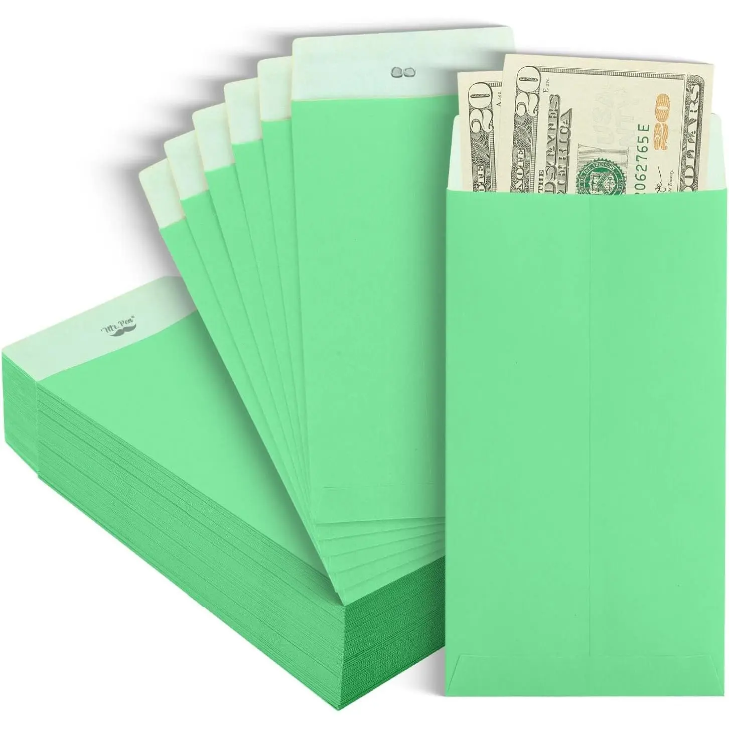 -  Envelopes for , 6.5" x 3.5", 100 Pack,  Paper, Self-Adhesive Bulk  Envelopes for Budgeting,  and  Saving, Check, Budget, Small Item Organizing