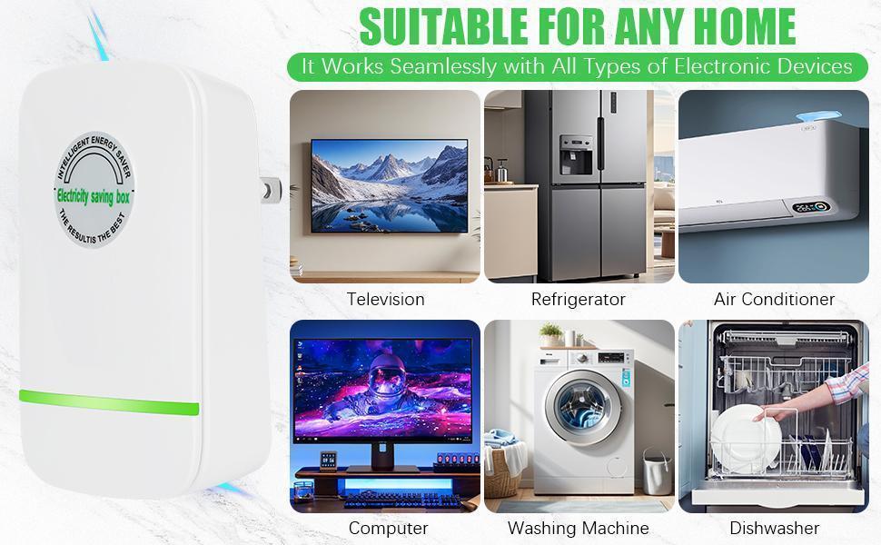 [Plug-In Power Box] with US Plug – 2026 Updated Design, Compatible with 90–250V Input Range.