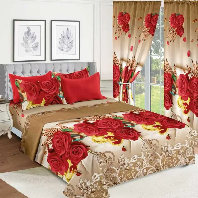 12 different colors 10 Pieces Sheet Set with Heart and Leaf Pattern for Bedroom Decor