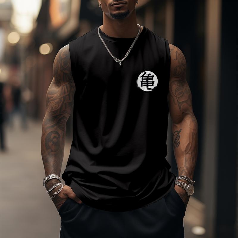 Dragon Ball DBZ Master Roshi Unisex Summer outfits men streetwear 80s 90s graphic tees cotton Anime tank tops men gifts