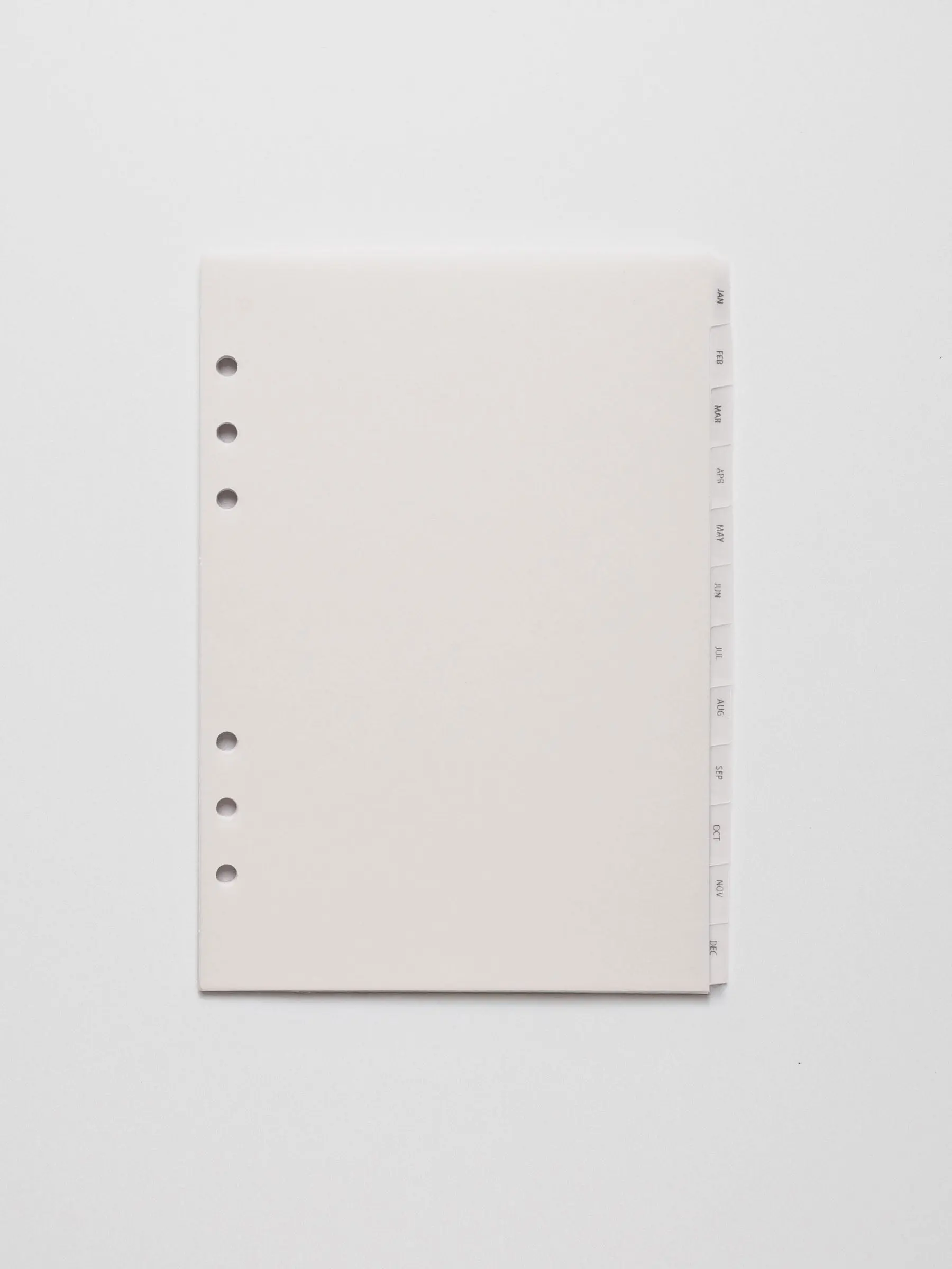 Vellum Side Tab Planner Dividers | Monthly