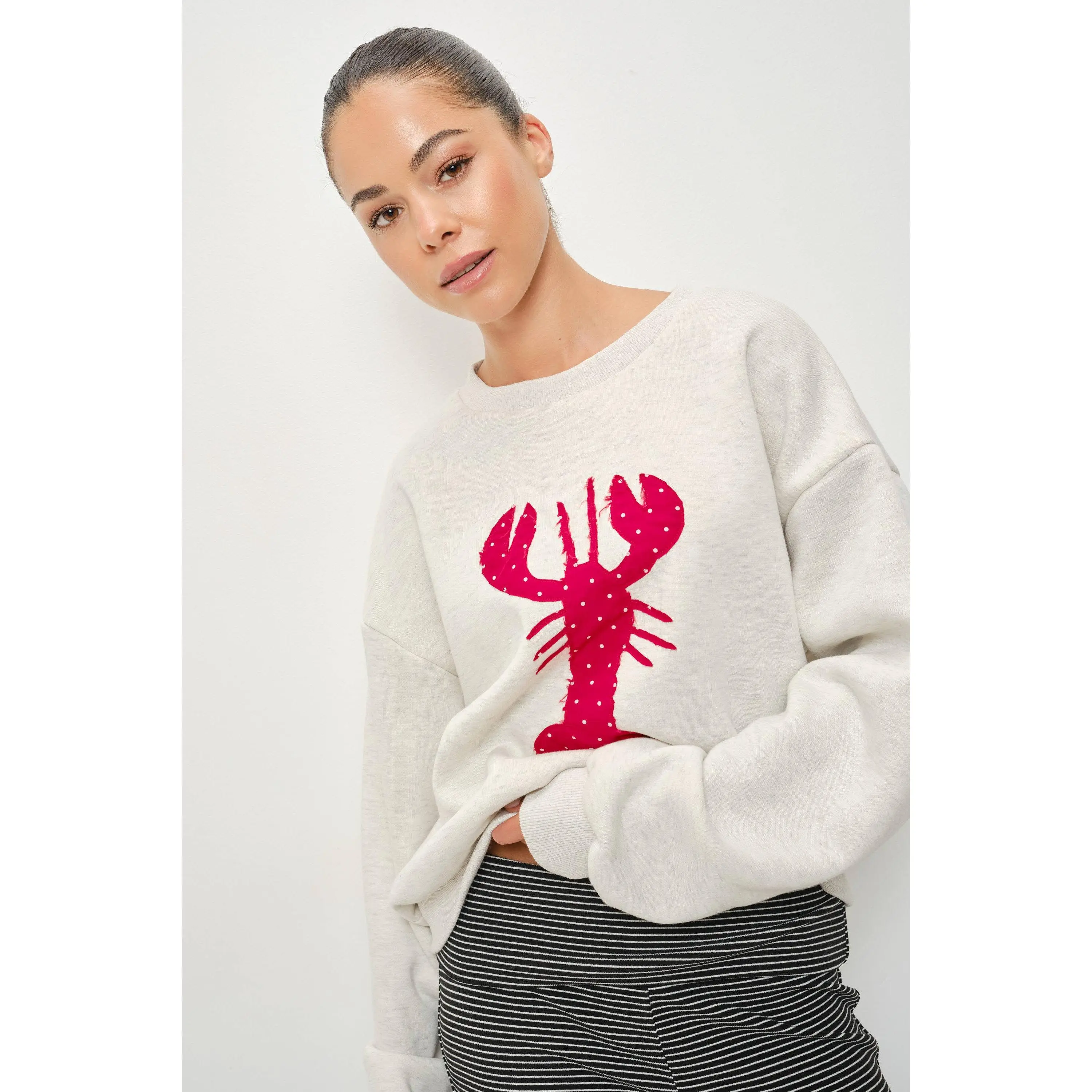 Anika Lobster Patch Sweatshirt