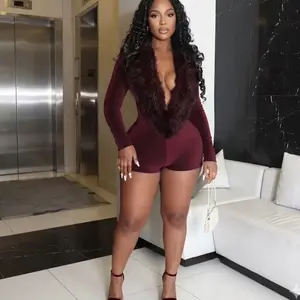 Rich energy fur romper