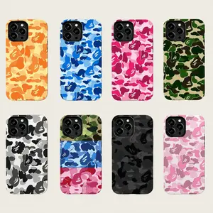 Bape Protective Camo Streetwear MagSafe-Ready Magnetic Phone Case Suitable for iPhone 17/16/15/14/13/12/11 Pro Max/Plus Impact Resistant Hard Case with Impact Dispersion Technology & Flexible Rubber Liner Glossy Finish UV Protected 2-Piece Design