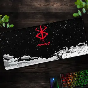 Berserk Snowy Landscape Desk Mat Gaming Mouse Pad, Officer Desk Mat, Desk Decoration, Keyboard Computer Mat
