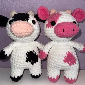 Hand Crocheted cow