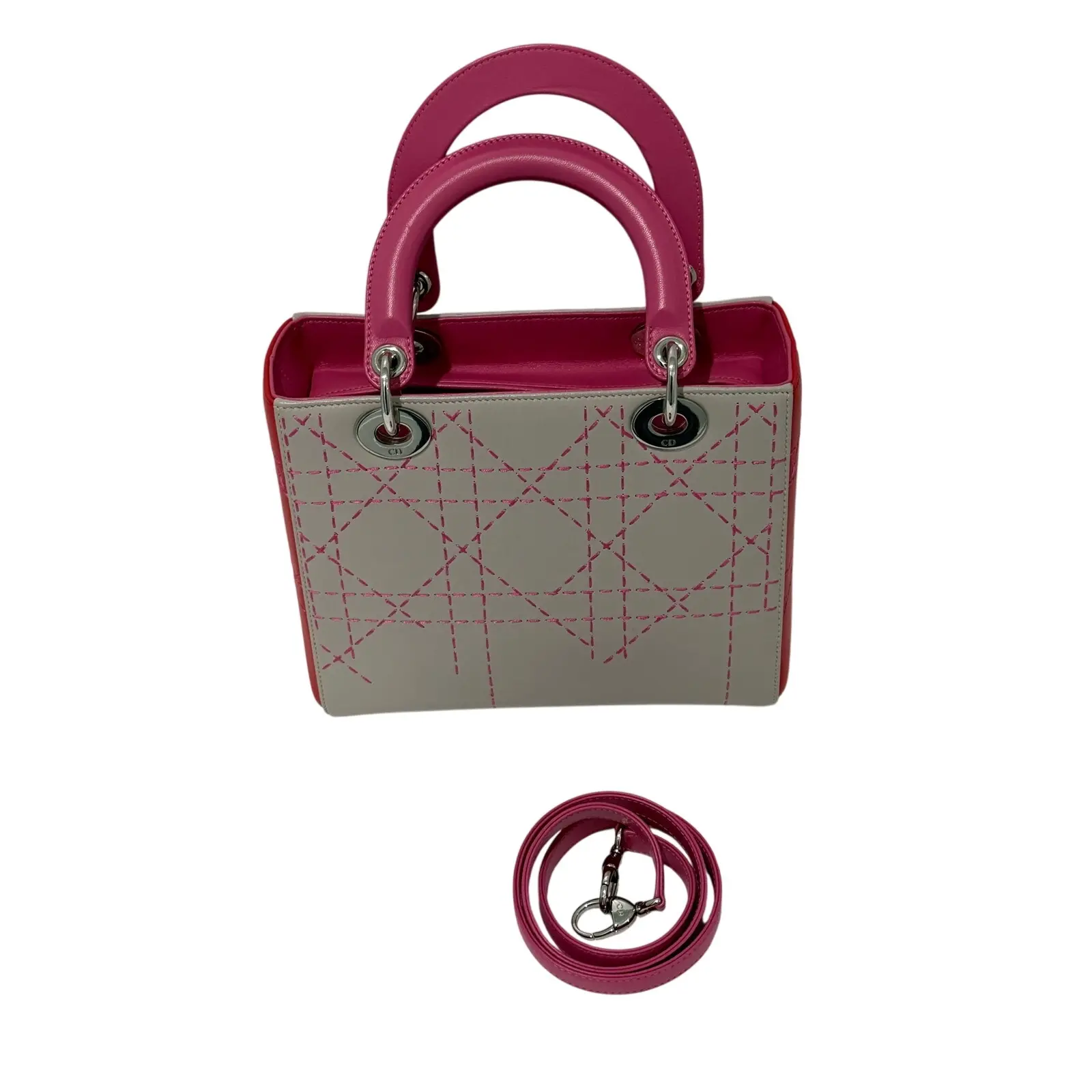 Pre-owned Dior Lambskin Shoulder Bags Limited edition Christian Lady Dior