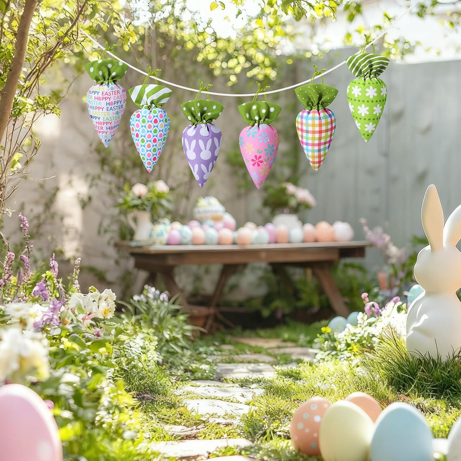 12/24 Pcs Easter Carrot Goodie Bags Fabric Drawstring Candy Bags Treat Gift Bags for Student Adult Office Employee Coworker,Easter Basket Stuffer for Egg Hunt,Outdoor Church School Classroom Decorations,Spring Birthday Party Supplies,Class Gift Exchange