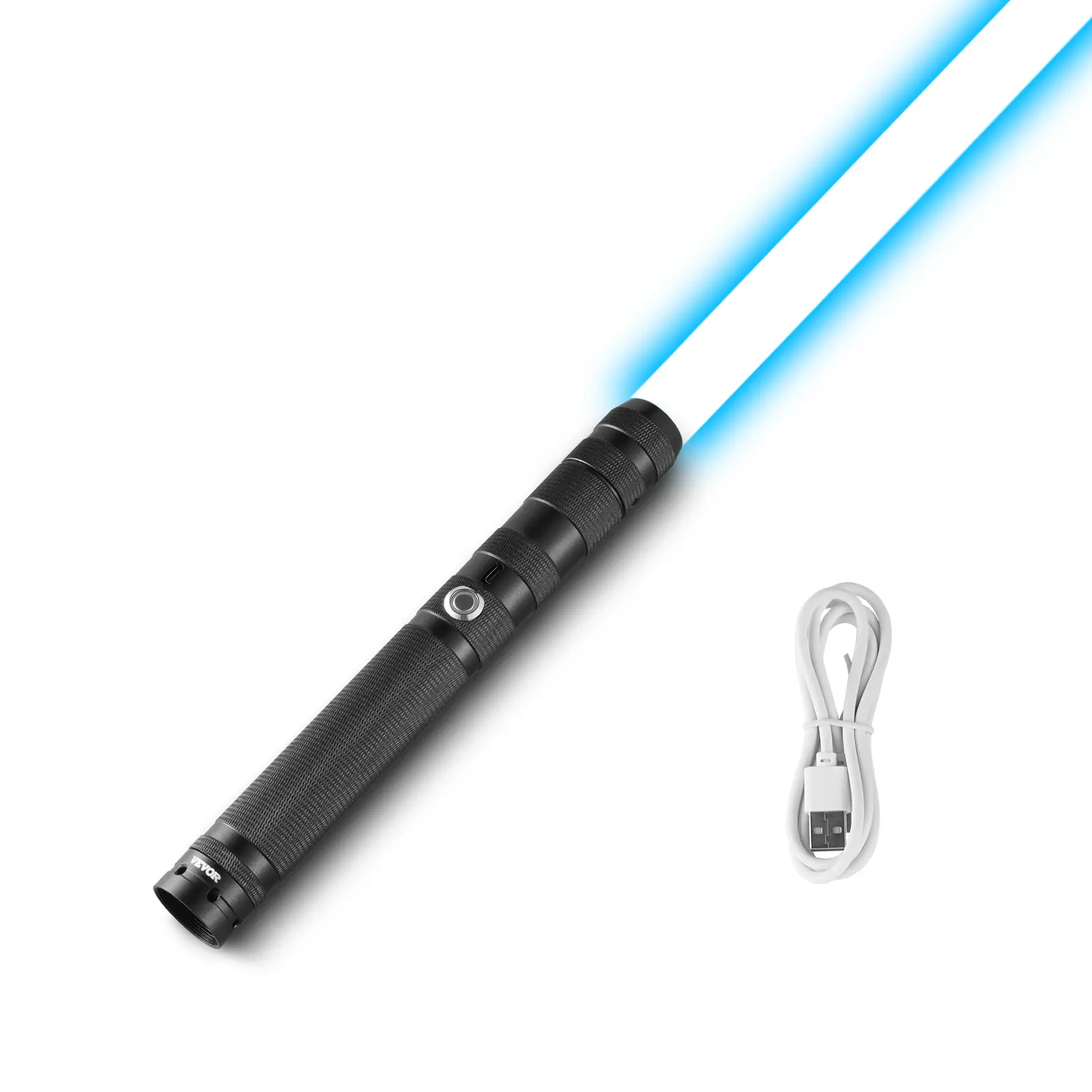 VEVOR Light Sword,  Light up Sword with 14 RGB Colors, FX Sound and Realistic Handle, Rechargeable Light Up Sword Toy for Adults and Kids, Christmas Day, Halloween Cosplay, Birthday, Black