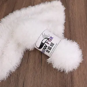 Long Hair Imitation Fur Yarn, Thick Thread for Hand Knitting, Ideal for Coats, Pajamas, Scarves, Hats, Shawls, Vests, 1 Bag = 3 Balls = 300g