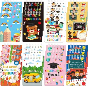 24 Pack Mini Graduation Notebook Kindergarten Graduation Party Favors Class of 2026 Congrats Grad Spiral Notepads for Students Teacher Reward School Classroom Supplies Graduation Gifts