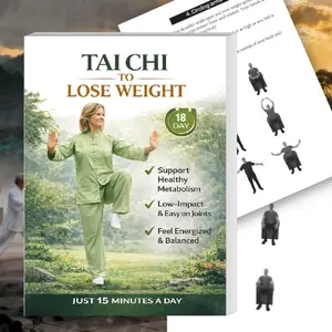 15-Minute Daily Gentle Tai Chi Weight Loss Plan - A low-intensity Tai Chi fat-burning method suitable for middle-aged and elderly people, helps with balance, fat burning, enhancing physical fitness and daily energy