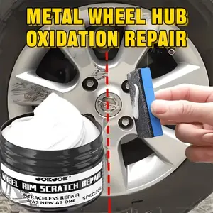 Car Wheel HUB Scratch Repair Wax, Nano Repair Technology, Quick Scratch Removal, Restores Shine and Appearance, Wheel Care and Polishing, Jokjok Brand, Automotive