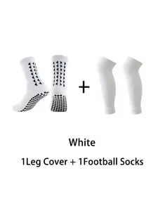 2 Piece Set New Men Women Outdoor Training Soccer Equipment Sports Anti Slip Socks Sweat Absorbent Breathable Football Socks Running Socks Fitness Socks Comfortable Breathable High Quality Elastic Calf Socks Sock Sleeves Sports Athletic Socks