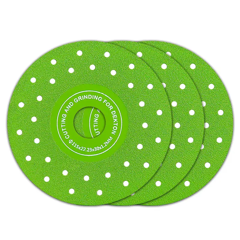 3pcs 115mm Diamond Saw Blades for Cutting and Grinding Tile and Marble, 45 Degree Chamfered Diamond Ultra-Thin Saw Blades Multi-Purpose Disc Springtok