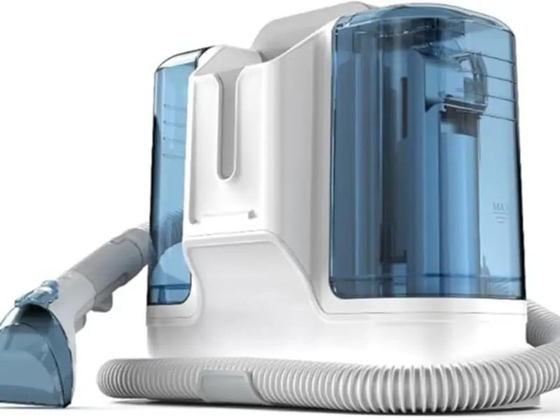 Carpet Cleaner Machine Upholstery - 450W Shampooer Couch Cleaning Portable Vacuum Rug Sofa Car Seat Fabric Mattress Pet Spot Extractor for Furniture Water Hand Held Scrubber Small Deep Washer