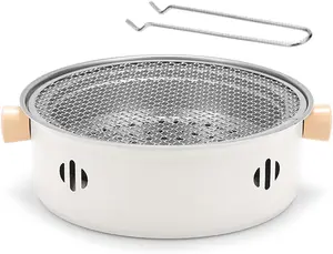 Portable Charcoal BBQ Stove - Multi Functional Outdoor Camping Barbecue Cooker | Steel Coal Burner, BBQ Tool for Trips