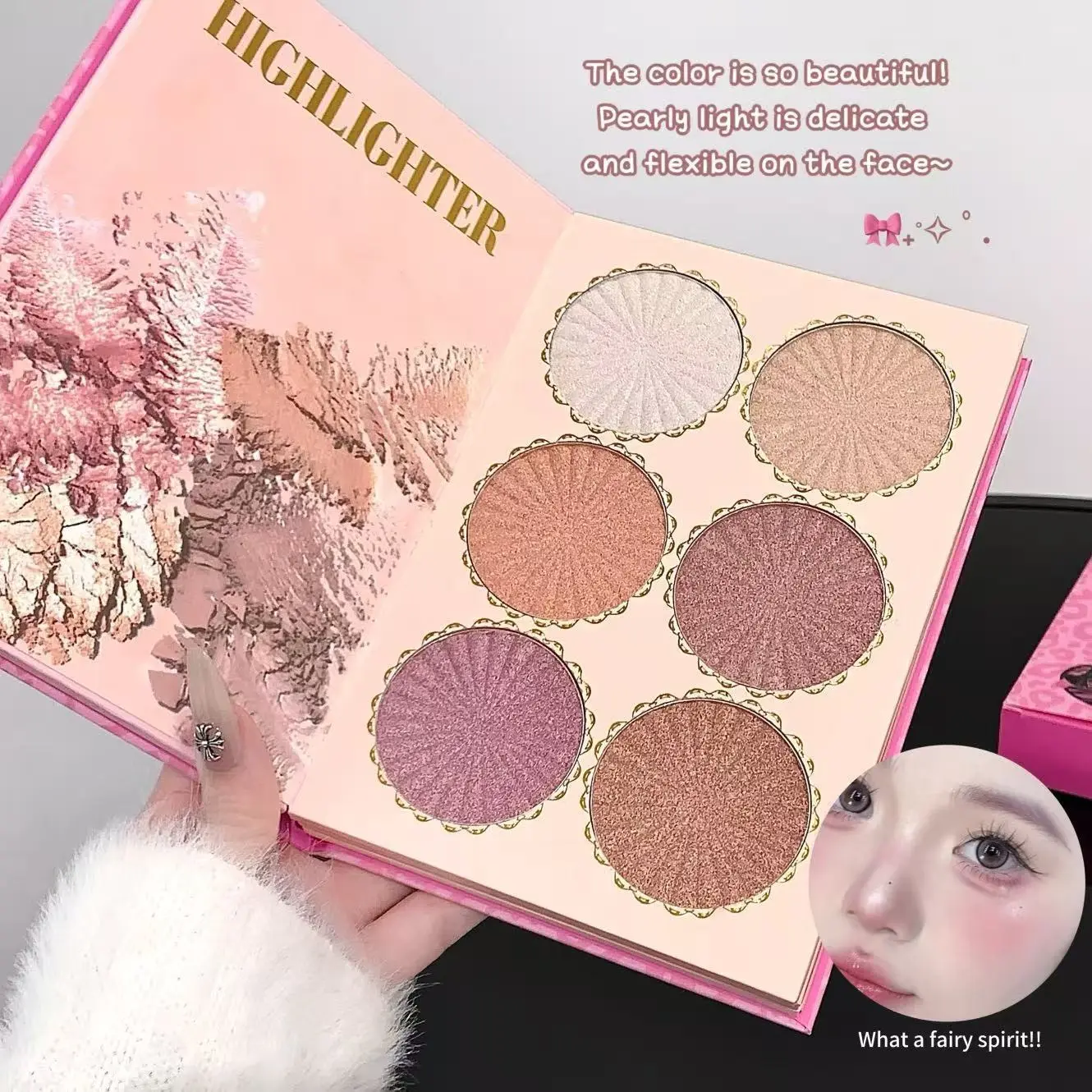 45 trendy shades with matte, shimmer and glitter textures. Smooth blending and no powder fallout. Perfect for natural daily looks, dramatic stage and COS makeup Shimmer Matte Eyeshadows Matte Eyeshadow Cosmetic Palette