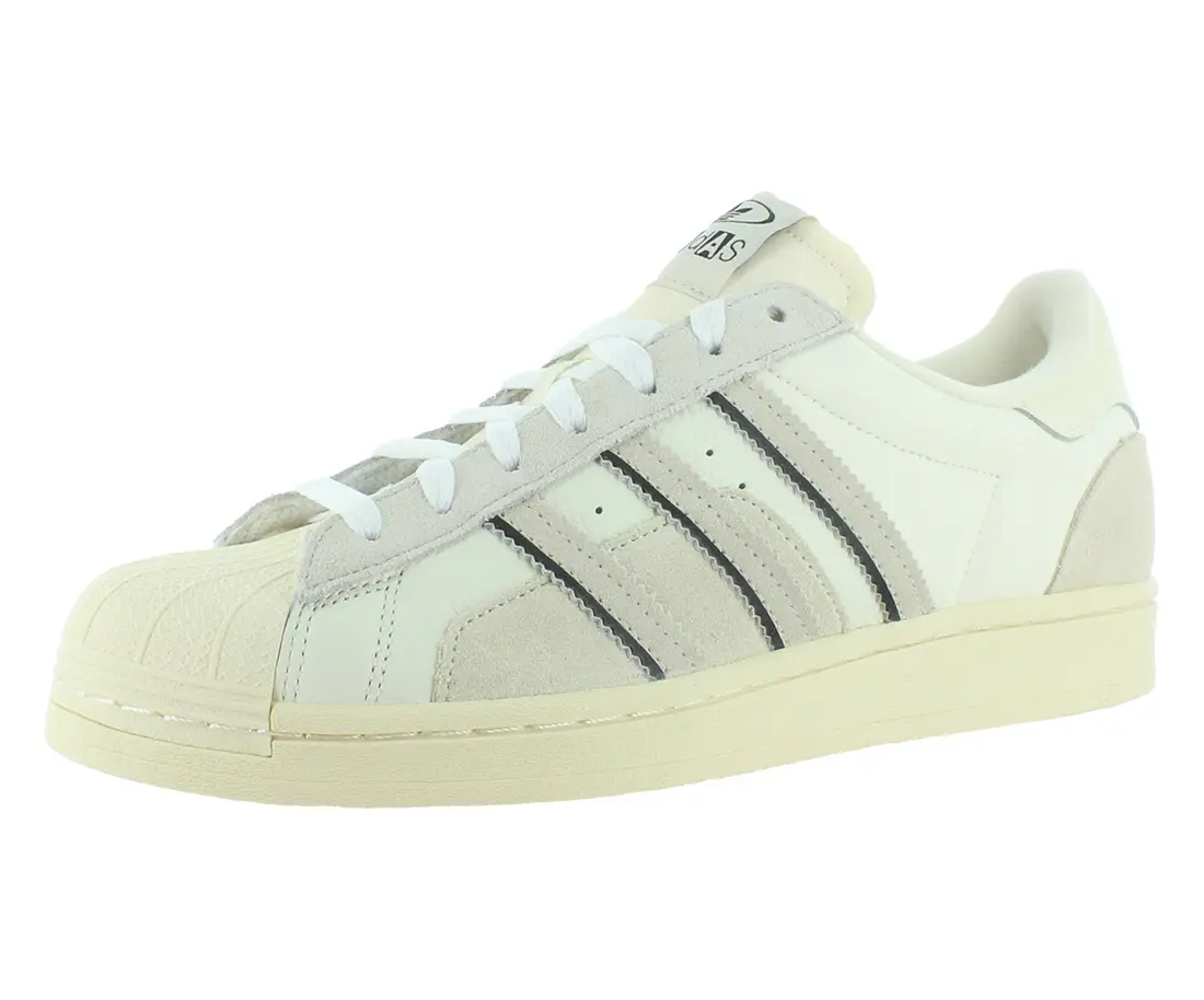 Adidas Superstar Men's Leather Lace-Up Athletic Sneaker - Iconic Stripes, Classic Shell Toe Design for Sports, Casual Wear