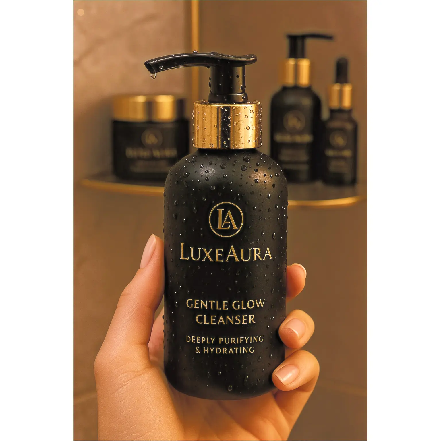 LuxeAura Face Cleanser
