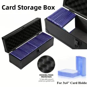 For Top Open Cards Holder, 1 Count Storage Box Card Hobby Box Hard Case Loader for Rigid Card, Holders for Trading Cards Sleeves, Sports Baseball Basketball Cards Brick for TCG PTCG MTG Cartoon Games Cards
