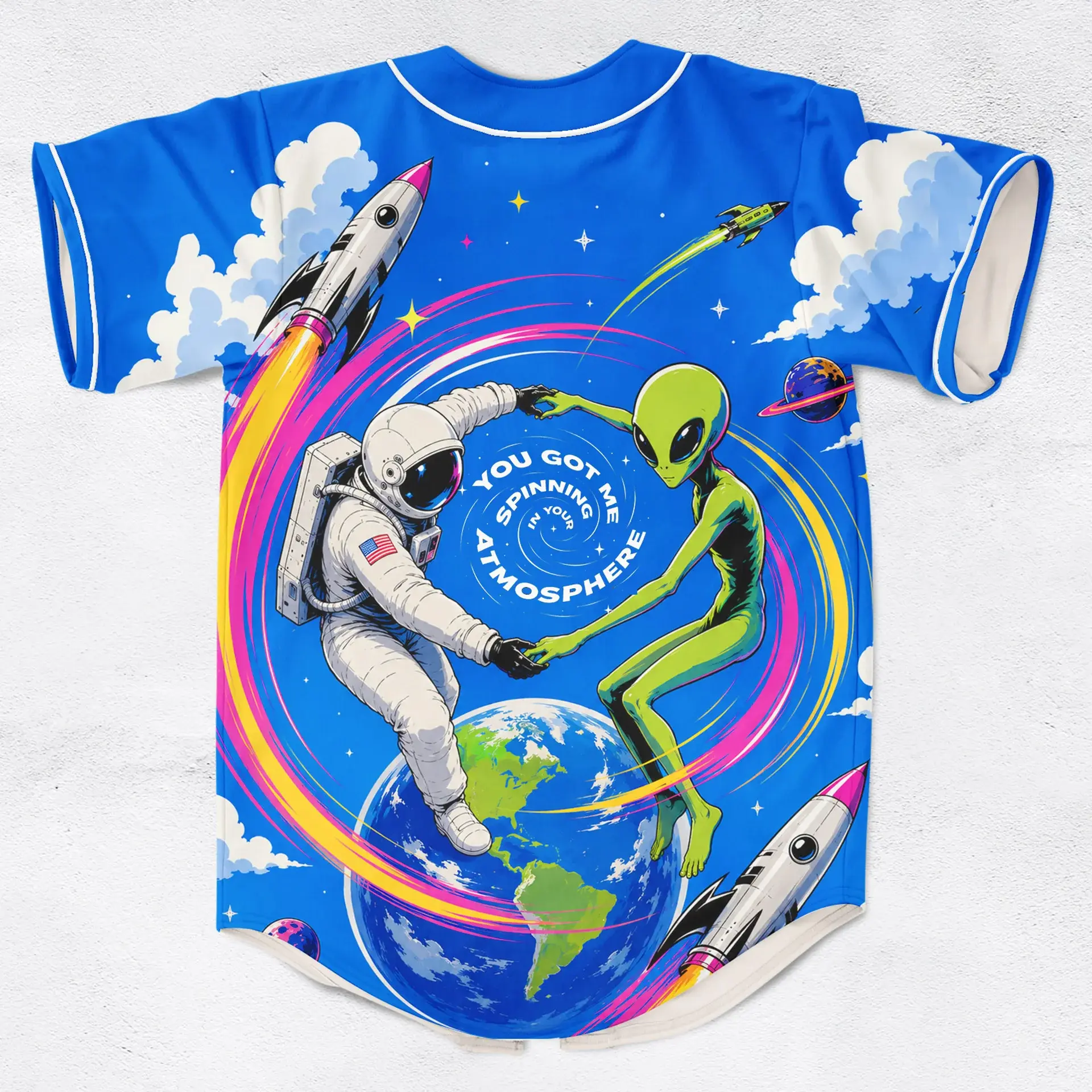 Fisher Atmosphere Rave Baseball Jersey