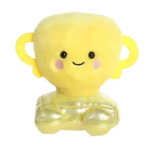 Palm Pals Adorable Winner Trophy 5 inch Yellow Mini Soft Plush Collectable Stuffed Animal