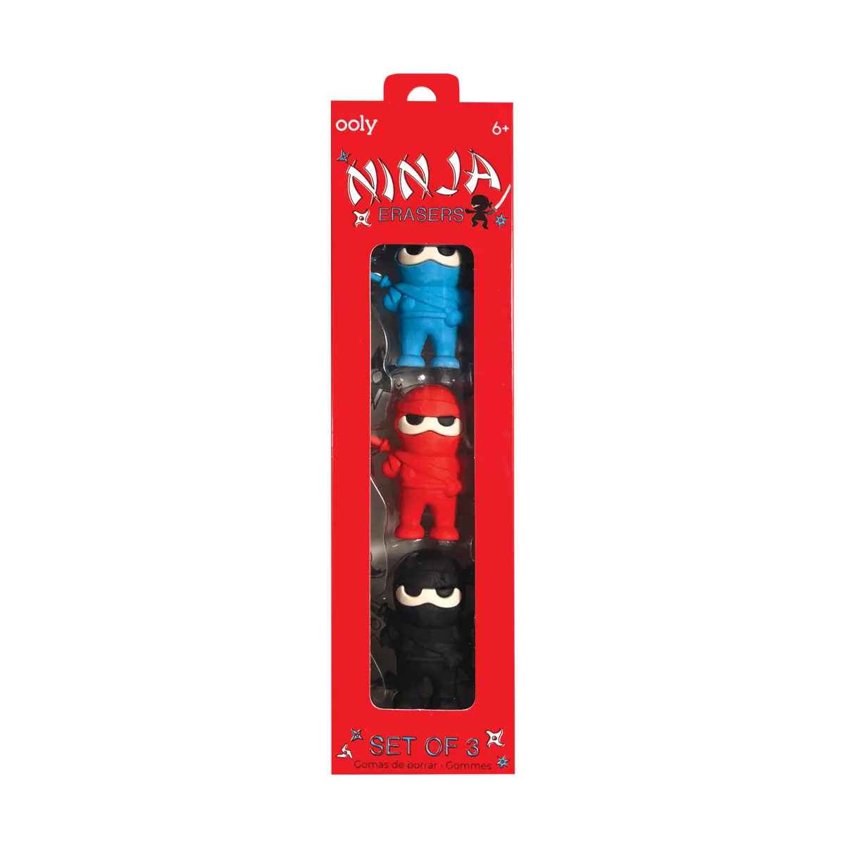 Ninja Erasers - Set of 3