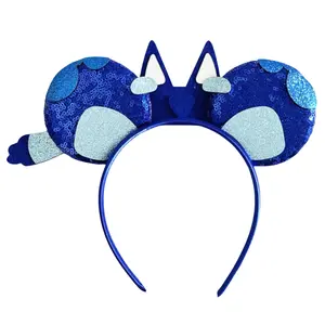 Blue Cartoon Dog Ears - Perfect for Theme Park Visits, Parties, Dress-up and MORE!