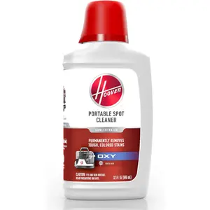 Portable Spot Cleaner Solution, 32 Oz., Fresh Air Scent, Portable Cleaning Solution, Removes Tough Colored Stains from Carpet and Upholstery, Designed for Hoover Cleanslate Spot Cleaners Hoover