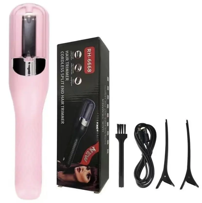 USB Rechargeable Wireless Multifunctional Hair Trimmer, Portable Travel Automatic Hair Clipper, Home-Use Electric Razor for Split Ends, Built-In Lithium Battery, Lightweight