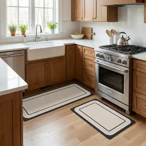 Stylish Geometric Non-Slip Floor Mat– Kitchen & Bathroom Safety Essentials