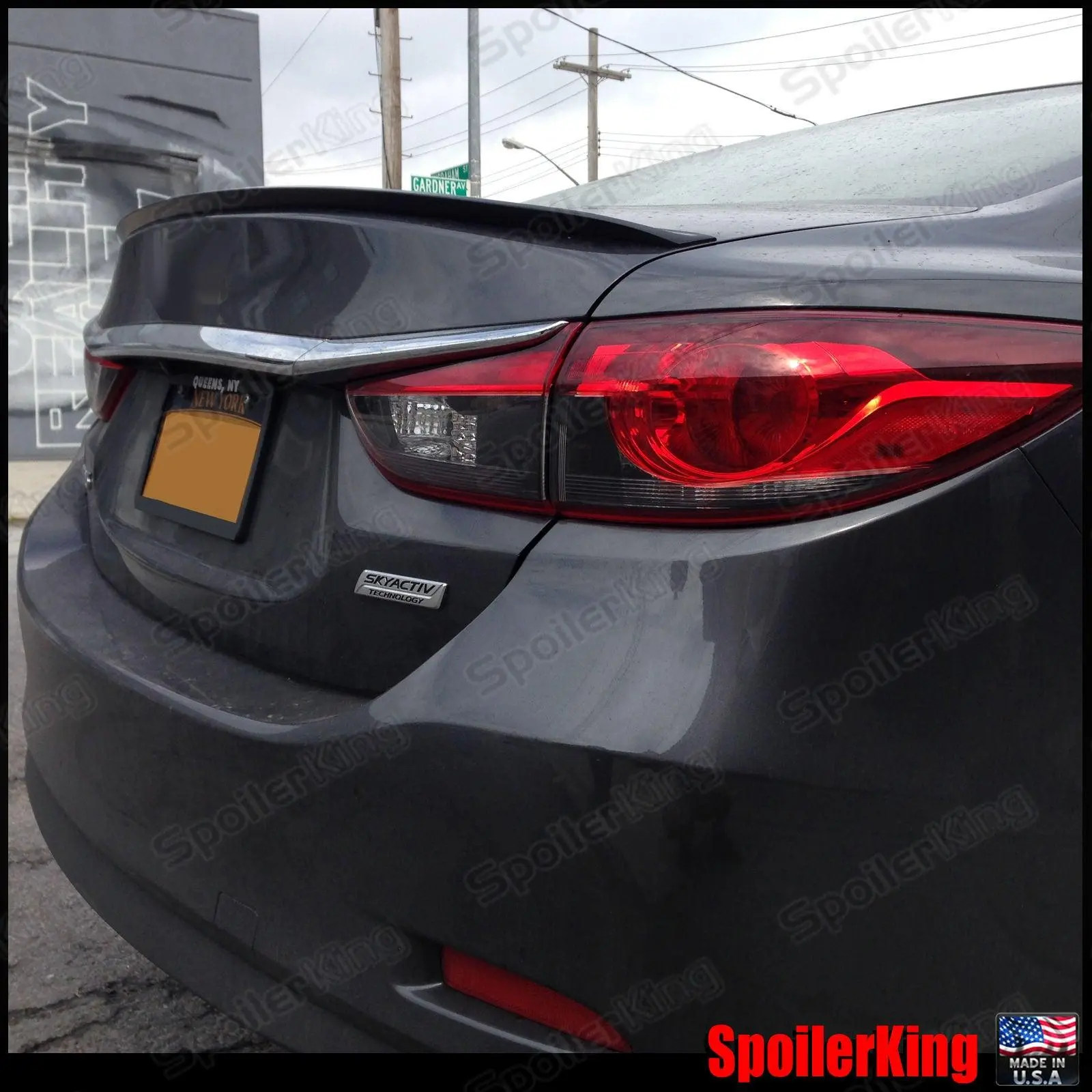 Spoiler King Polyurethane Trunk Lip Spoiler (244L) for Mazda 6 4dr Sedan, 2014-2022 Auto Body Replacement Part