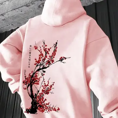 Cherry Blossom Hoodie Men TikTok Shop