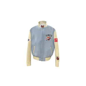 Oklahoma City Thunder Wool & Leather Varsity Jacket "Baby Blue" NBA OKL THU 104