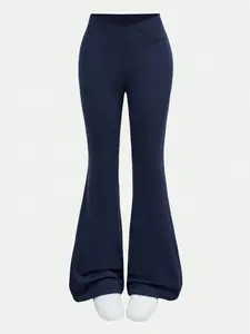 Girls' Long Elastic Waisted Pants Spring Summer New, Suitable for Older Children, Yoga Pants, Flare Leg, Outdoor Wear, Casual Style