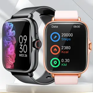 Smart Sports Watch 1.83 Inch Full Touch Screen, Health Monitoring, Phone Calls, Pedometer, Message Alerts, Compatible iPhone Android, Smartwatch For Fitness