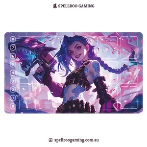 League of Legends TCG Playmat Jinx, Spirit Blossom Playmat Gaming TCG Desk Mat Mousepad Mouse Pad