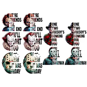 Halloween Horror Movie killer 2 Friends premade DTF gang sheet-10 adult prints Graffiti