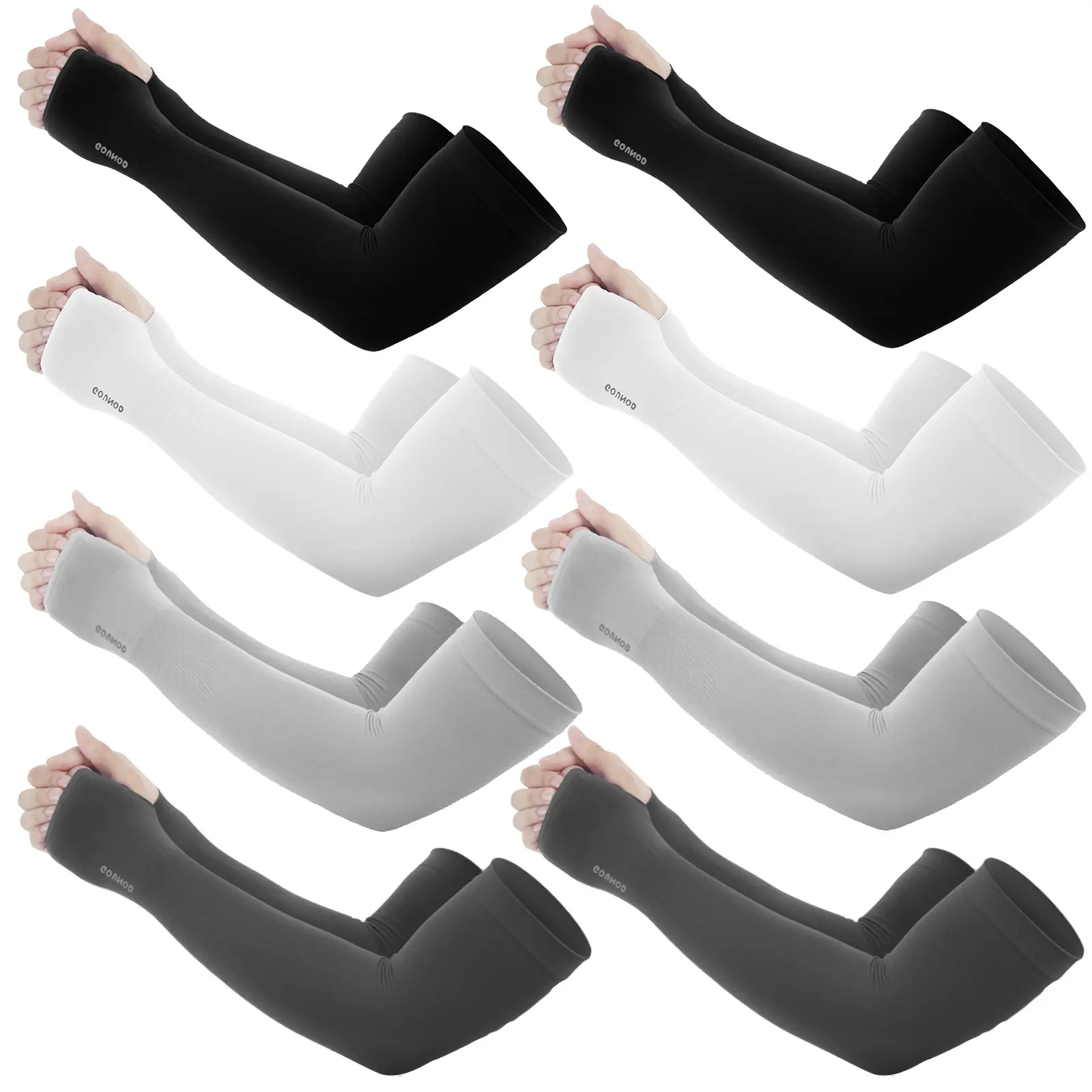 8 Pair-2Black+2White+2Gray+2Dark Gray