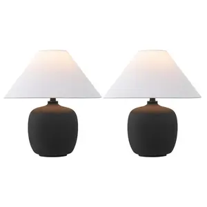 Delphi 18.25" Minimalist Scandinavian Resin/Iron LED Table Lamp Delphi 18.25" Minimalist Scandinavian Resin/Iron LED Table Lamp