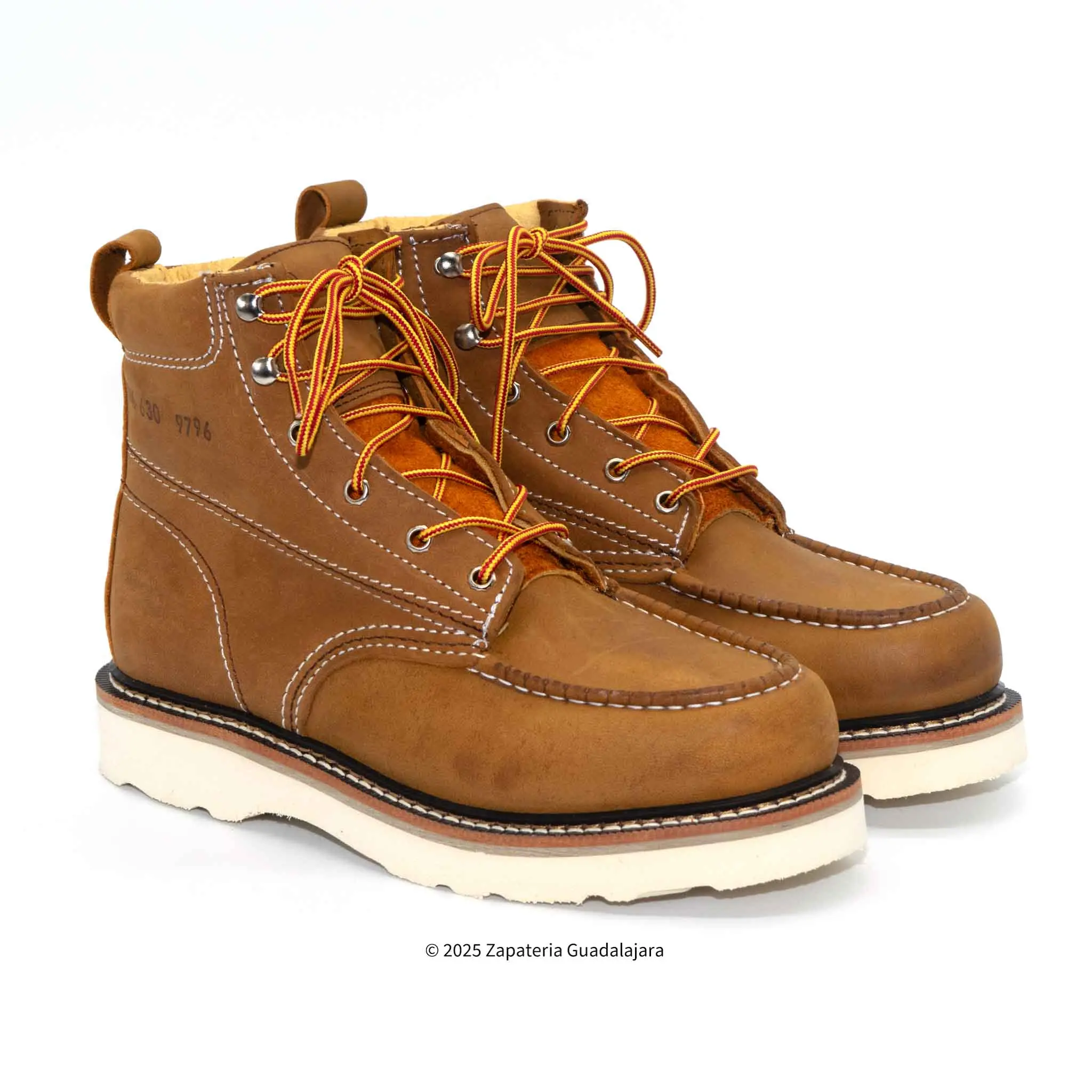 6" Soft Toe Mango Crazy Leather Work Boot-630